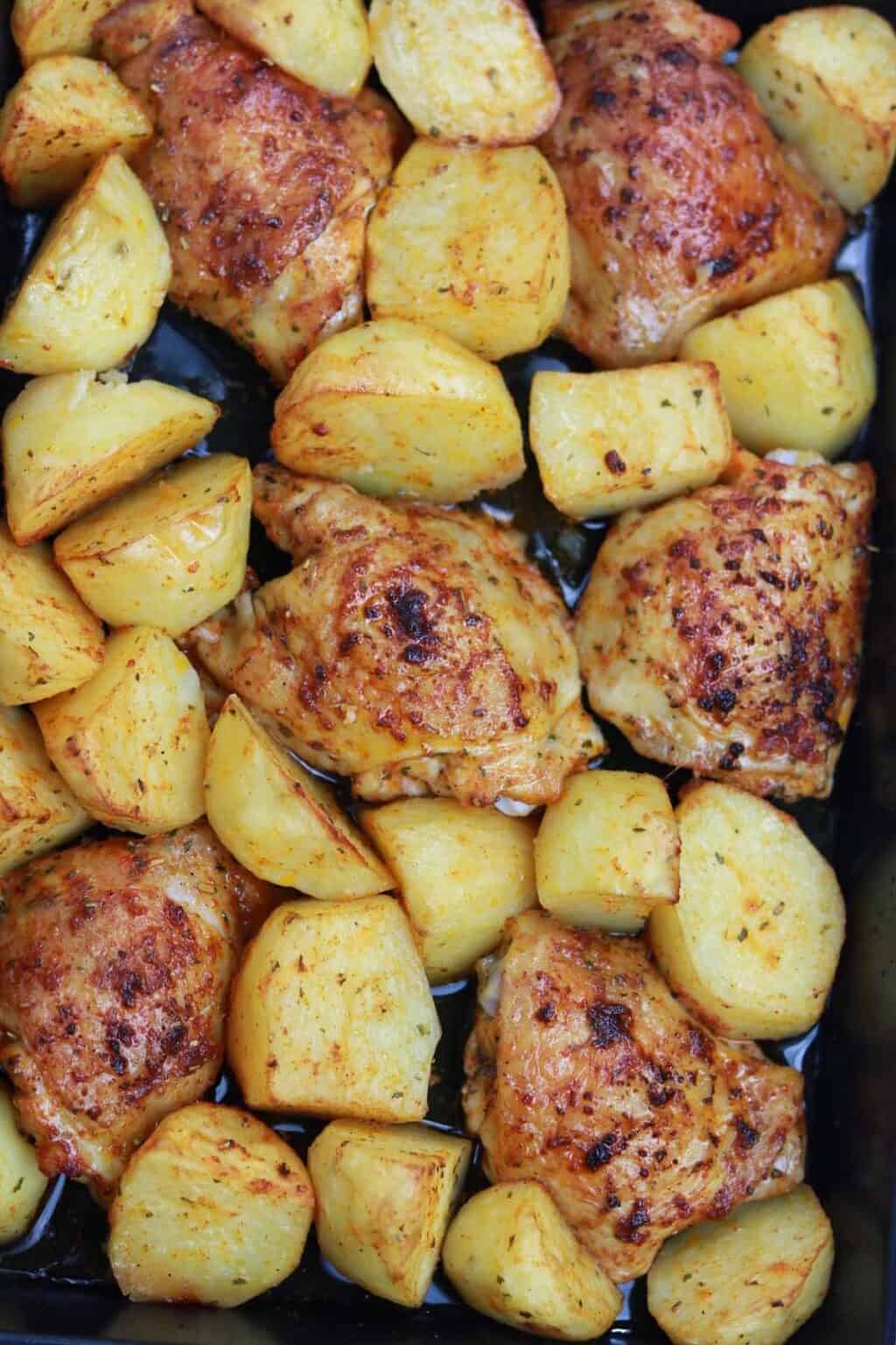 Oven Baked Chicken And Potatoes Recipe Chicken Vibes