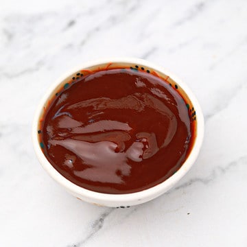 the sauce in a small bowl.